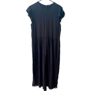 Zara Jumpsuit with PomPom Fringe Detail